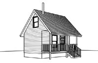 Tiny Cabin Plan C0199A